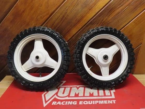 Front And Rear Oem Wheel And Tire For Pw50 Good Tread Ready To Ride - Picture 1 of 9