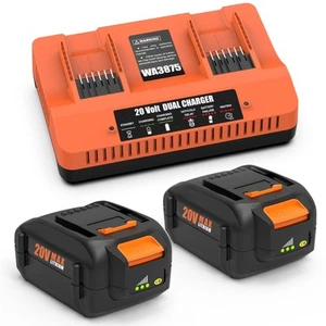 2Pack 6.0Ah 20V Battery Replacement for Worx WA3525 WA3520 WA3575 WA3578 and 20V - Picture 1 of 9