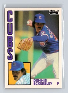 1984 Topps Traded Tiffany #34T Dennis Eckersley Chicago Cubs NRMT Near Mint - Bild 1 von 2