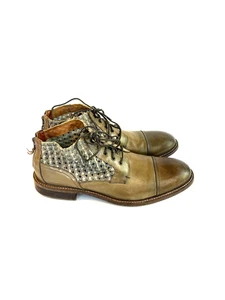 Donald J. Pliner Tan Leather Ankle Chukka Boots Men Size 13 M - Picture 1 of 21