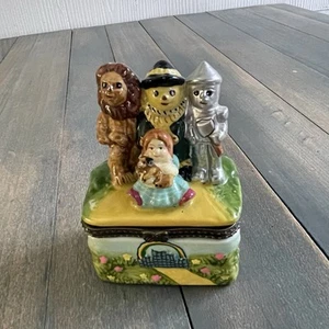 Vintage Zauberer von Oz Keramik Schmuckschatulle mit Dorothy & Yellow Brick Road (SH) - Bild 1 von 11