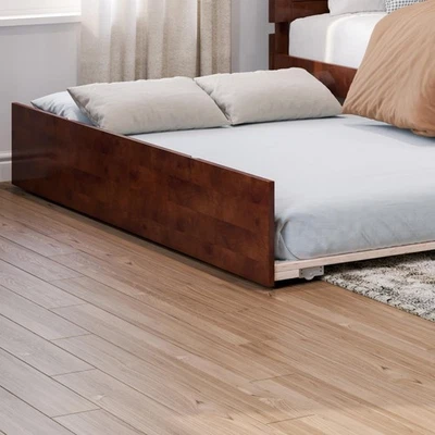 Cama nido urbana tamaño completo en nogal Foto 1 de 3