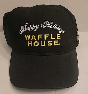NEW Waffle House Happy Holidays Adjustable Strap Employee Hat Cap Christmas - Picture 1 of 3
