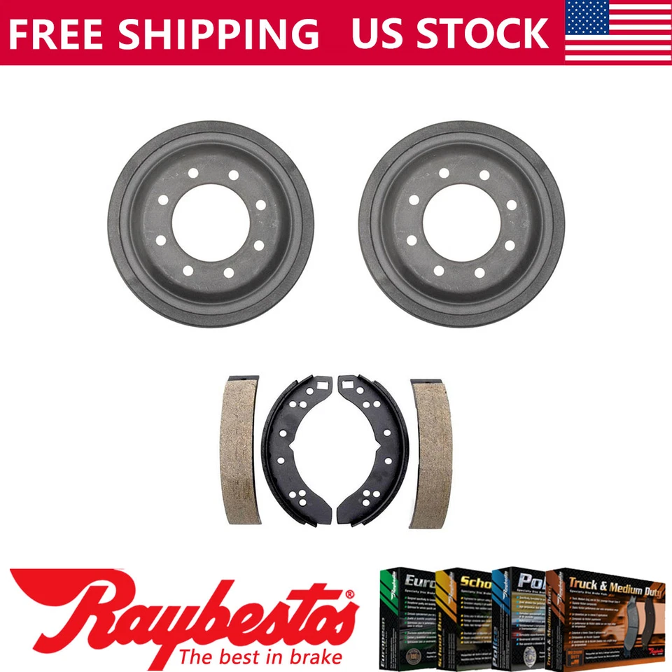 Kit de tambores de freno traseros y zapatas de freno para Dodge D250 1981-1983 - Raybestos Foto 1 de 4