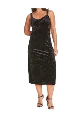Jessica Simpson Black Beauty Velvet Dress Large - Image 1 of 3