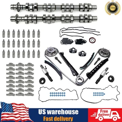 Kit de árbol de levas + Kit de phasers de leva de cadena de distribución para Ford Expedition 2005-2008 5,4 L 3 V Foto 1 de 4