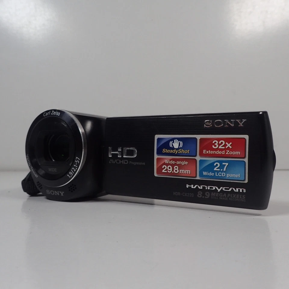 Sony HDR-CX220 HD Handycam Digital Camcorder Black - Parts Only - Image 1 of 4