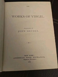 1870 The Works Of Virgil Translated By John Dryden - Bild 1 von 17