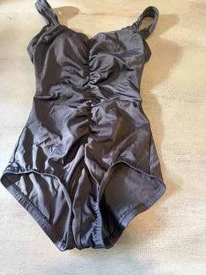 Traje de baño negro fruncido medio AZUL una pieza talla 10 Foto 1 de 2