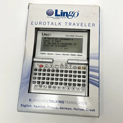 Lingo EUROTALK Traveler 6 Idiomas Inglés Español Francés Alemán Italiano Griego Foto 1 de 4