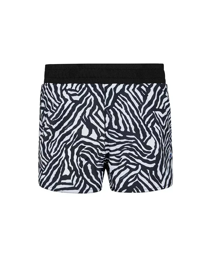 Champion Big Girls All Over Print Zebra Woven Shorts Size XL # U9 474
