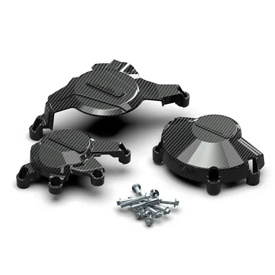 Carbon Fiber Engine Protective Cover Fit for Honda CBR600RR CBR 600RR 2007-2023 Foto 1 de 3