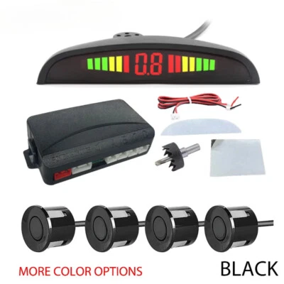 Car Parking Sensor Kit LED Display With 22mm 4 Sensors Radar Detector System - Image 1 of 4