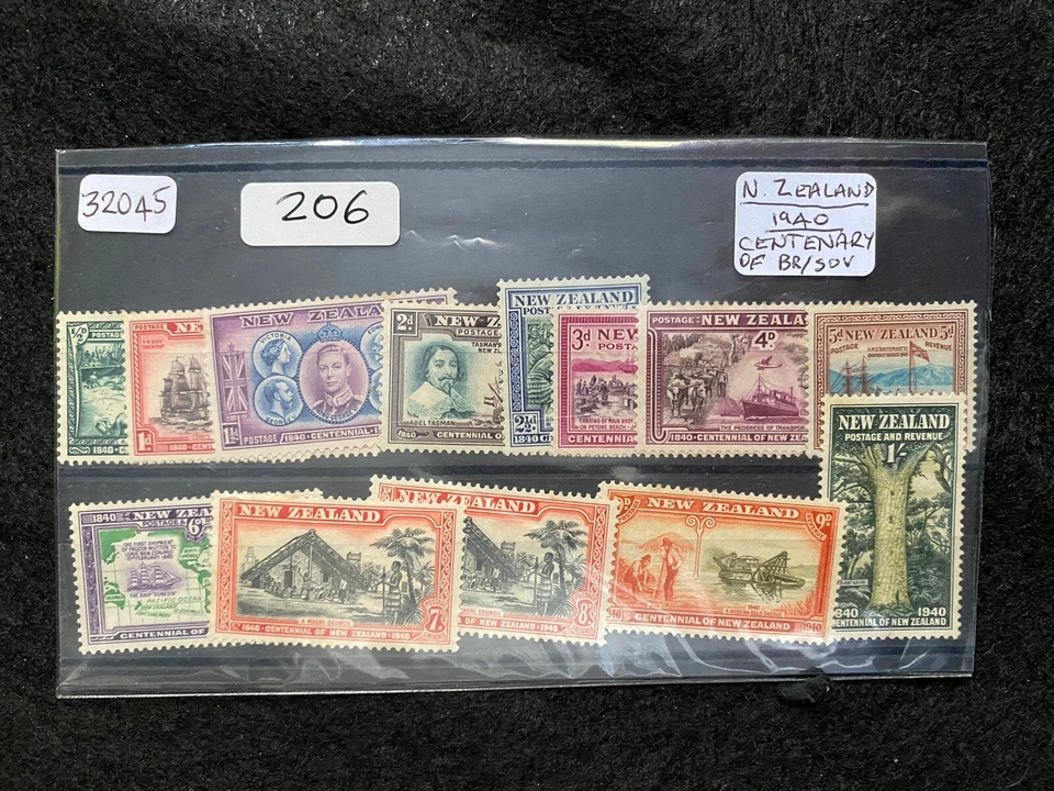 New Zealand 1940 13v Set Sovereignty Mint Hinged (206) - Image 1 of 1