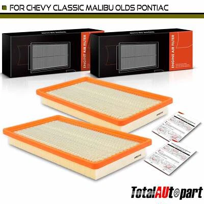 2x Filtro de aire de motor nuevo para Chevrolet Classic Malibu Oldsmobile Alero Pontiac Foto 1 de 4