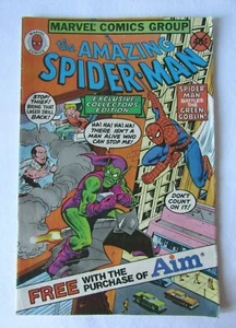 1980 Marvel AIM Toothpaste Collector's Edition Amazing Spiderman w/Green Goblin - Picture 1 of 7