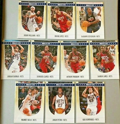 2011-12 NBA Hoops New Jersey Nets 10-card lot ft. Deron Williams Lopez James - Image 1 of 4