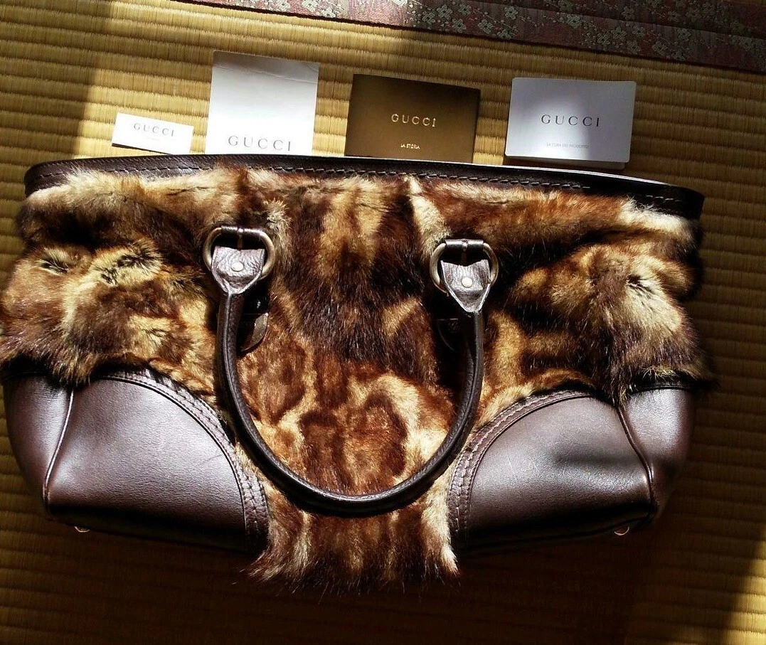 Gucci Fur Exterior Bags & Handbags for Women for sale | eBay