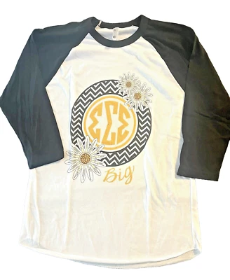 NUEVO SIN ETIQUETAS AMERICAN APPAREL UNISEX "SIGMA SIGMA SIGMA" SUÉTER HERMANDAD TALLA: M Foto 1 de 3