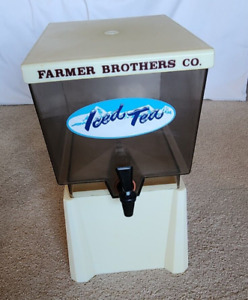 Vintage Farmers Brothes Co. Plastic Iced Tea Dispenser