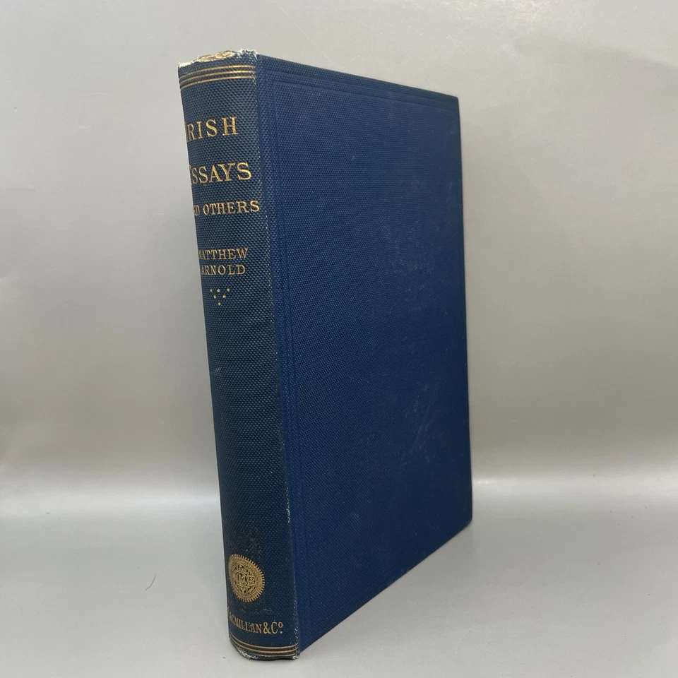 1882 MATTHEW ARNOLD Poet IRISH ESSAYS Literature 1st American Edition 3,1 - Image 1 of 4