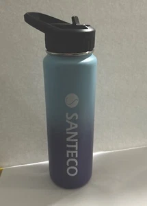 24 Oz Vacuum Insulated Stainless Steel Water Bottle w/ Straw Handle, Leak-Proof - Picture 1 of 8