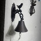 Esschert Design Door Bell Cast Iron Bird Door Knocker Bell Is 3x4