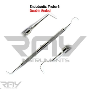 Herramienta de laboratorio periodontal raspador diagnóstico doble extremo sonda exploradora endodoncia 6 - Imagen 1 de 1