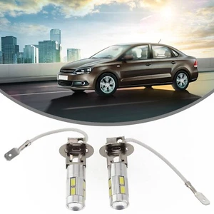 Super Bright H3 LED Bulbs 50W 6000K White Fog Driving Lights Pack of 2 - Picture 1 of 12