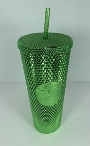 Starbucks Holiday 2023 Green Studded Tumbler 24 oz Coffee Winter Bling New - Picture 1 of 12