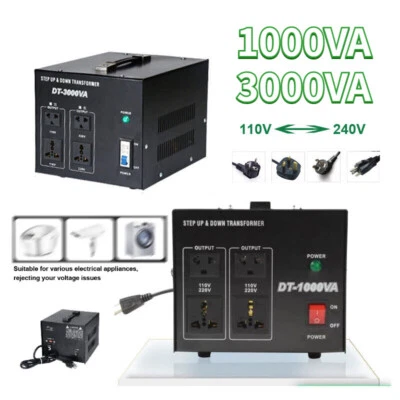 Peak Voltage Converter Transformer 3000W 240V-110V / 110V-240V Step Up & Down - Image 1 of 4