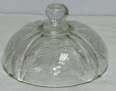 Federal MADRID CRYSTAL BUTTER DISH * COVER ONLY * - Image 1 of 2