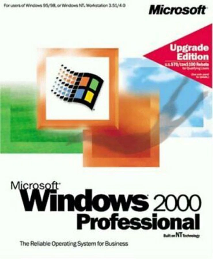 Microsoft Windows 2000 Professional Retail - Upgrade (B23-00082) - Image 1 of 1