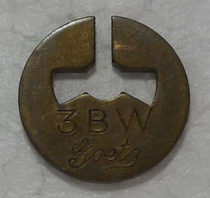 GOETZ 3 BW BRASS TELEPHONE TOKEN - Picture 1 of 2