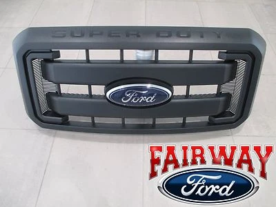 11 thru 16 Super Duty F250 F350 F450 OEM Genuine Ford Black Grille with Emblem Foto 1 de 4