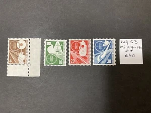 West German stamps - WG 53. Mi 167 - 170. 1953. ** MNH, mint never hinged #c349 - Picture 1 of 10