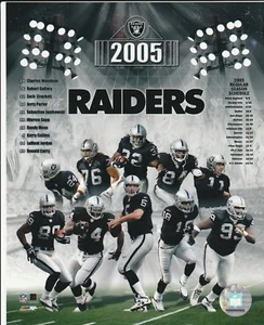 2005 OAKLAND RAIDERS 8X10 COLOR TEAM COLLAGE NFL LICENSE PHOTO FILE - Picture 1 of 1