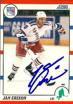 Jan Erixon autographed Hockey Card (New York Rangers) 1990 Score #272 - Image 1 of 1