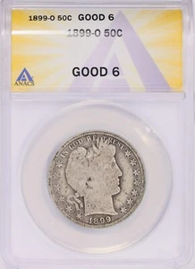 1899 - O BARBER HALF DOLLAR - LOW MINTAGE - Picture 1 of 2