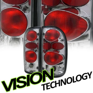 For 95-00 Toyota Tacoma Chrome Clear Lens Altezza Taillights Taillamps Lamps Ks - Picture 1 of 2