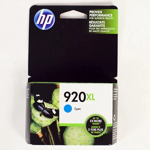 Genuine OEM HP 920XL High Yield Cyan Ink Cartridge for 6500 exp. Nov. of 2019 - Picture 1 of 5