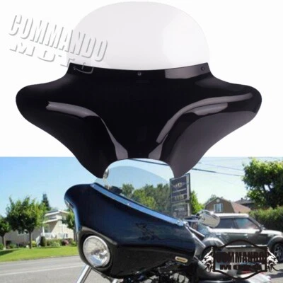 Carenado Batwing + parabrisas para Harley Fat Boy Softail Road King 1996-2024 Foto 1 de 4