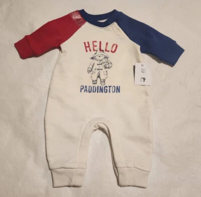 NWT Baby Gap Boys Paddington Long Sleeve Romper 1PC 0-3 Months - Image 1 of 2