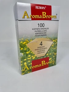 Filtropa Size 4 100 count Brown coffee Filters, NEW - Picture 1 of 1