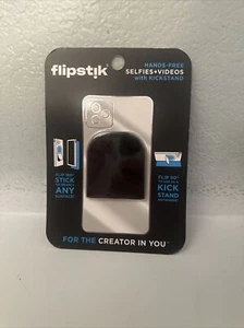 Flipstik Foldable Adhesive Phone Mount Stick to Mirror, Window, Walls Hands-Free - Picture 1 of 2