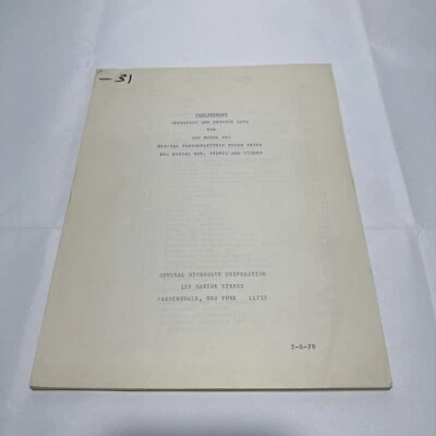 General Microwave 467 Digital Thermoelectric Power Meter Operating & Service - Image 1 of 3