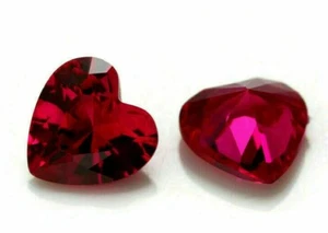 Loose Gemstone 9x9 mm Cut Natural Super Clean Mogok Ruby Pair (Certified) - Picture 1 of 4