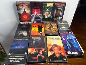 VHS Horror Lot Stephen King Jeepers Creepers 1 2 Blair Witch Brainstorm Rose Red