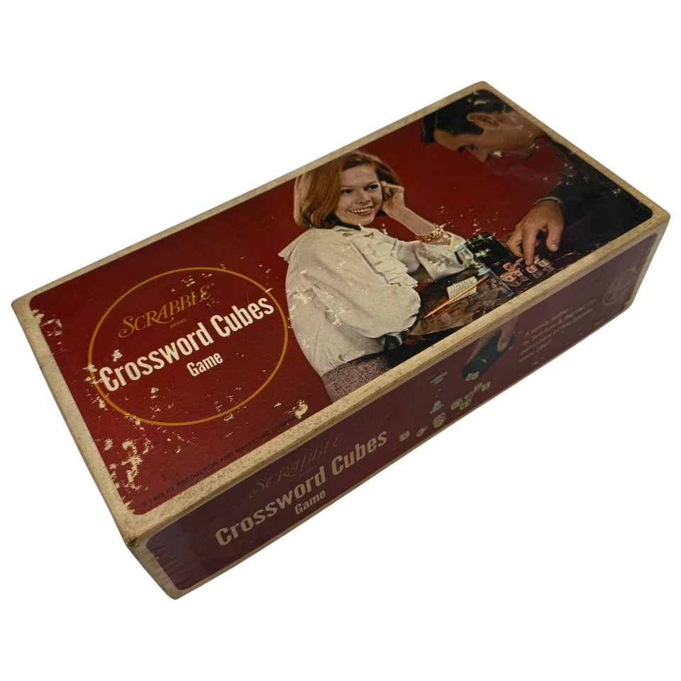 Scrabble Crossword Cubes Game 1968 Selchow & Righter – Vintage Set - Image 1 of 4