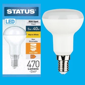2x 5W (=40W) R50 Reflektor Scheinwerfer LED E14 Ses Schraube Glühbirne Lampe - Bild 1 von 3